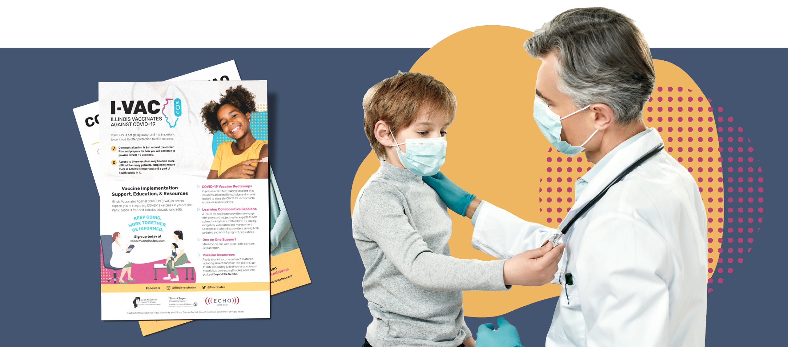 I-Vac Branding Used On Letterhead And For Website Graphic