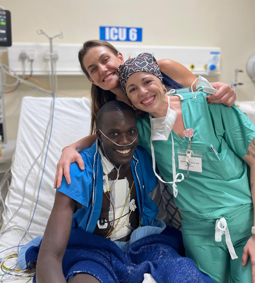 Doctor Celebrating With Patient Doctor Celebrating With Patient