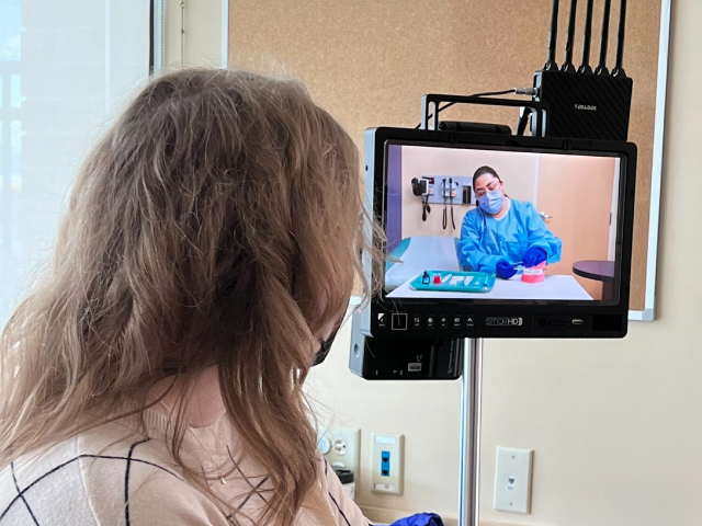 Caylin Recording Video For Thorasic Surgery Foundation Caylin Recording Video For Thorasic Surgery Foundation