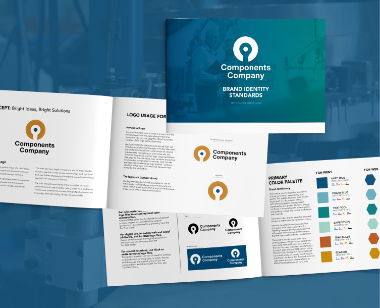 Collage Of Components Company Branding Collage Of Components Company Branding