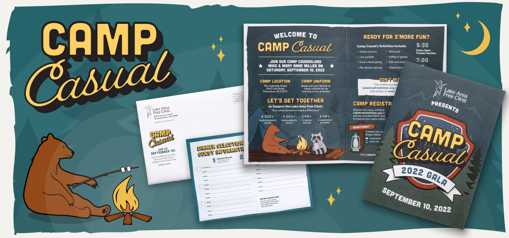 Camp Casual Gala 2022 Print Materials Designed By Ocreative Camp Casual Gala 2022 Print Materials Designed By Ocreative