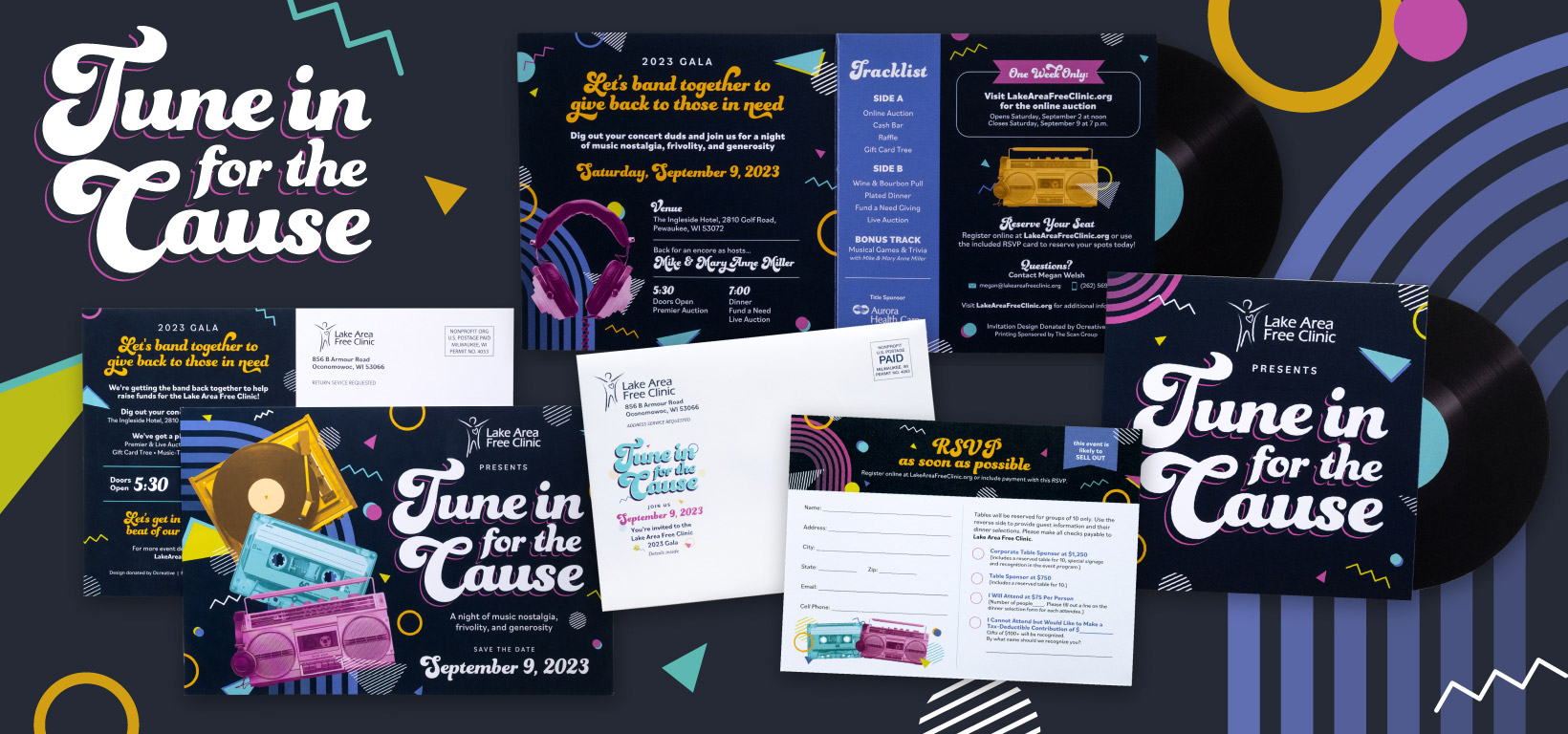 Tune In For The Cause 2023 Gala Print Materials Designed By Ocreative Tune In For The Cause 2023 Gala Print Materials Designed By Ocreative