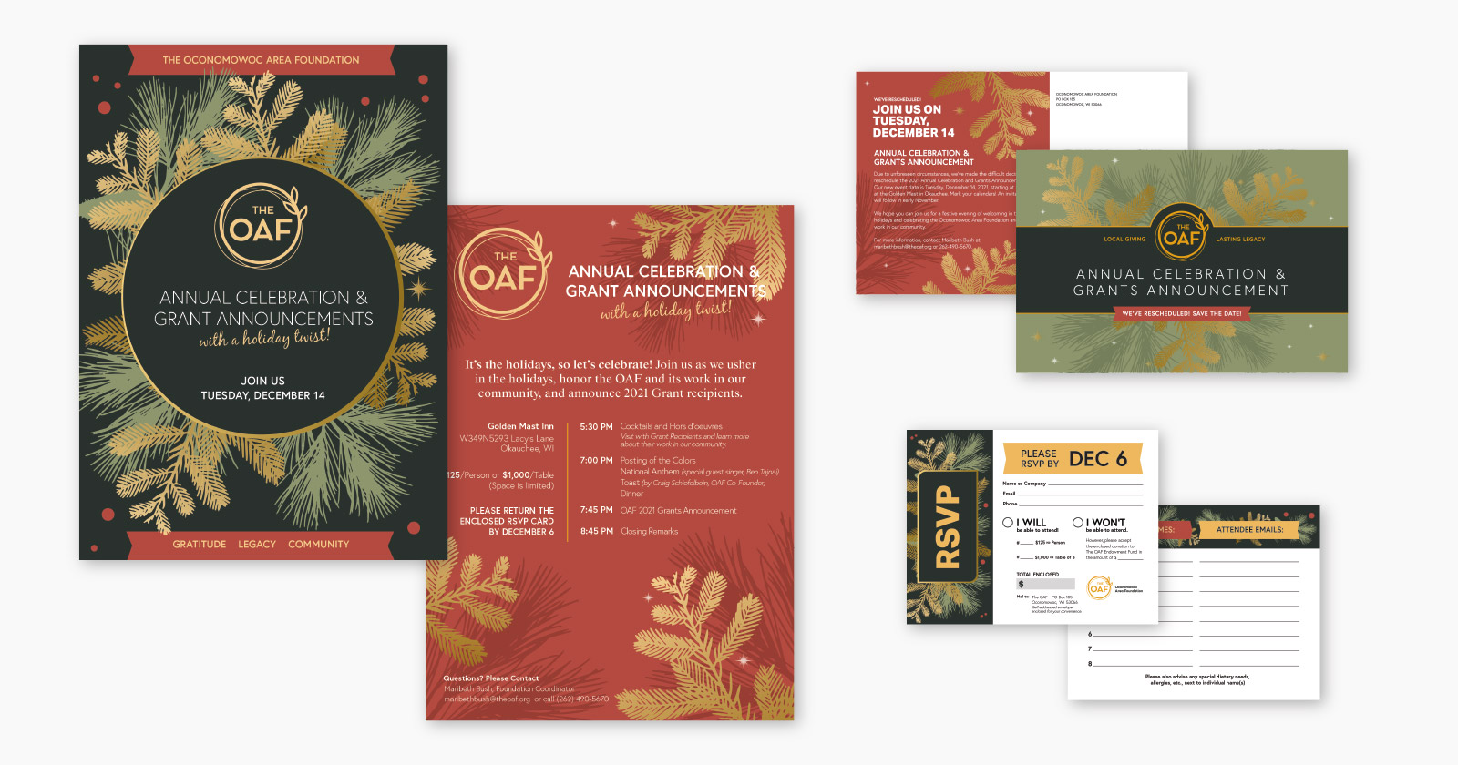 Oaf Annual Gala Print Collateral Oaf Annual Gala Print Collateral