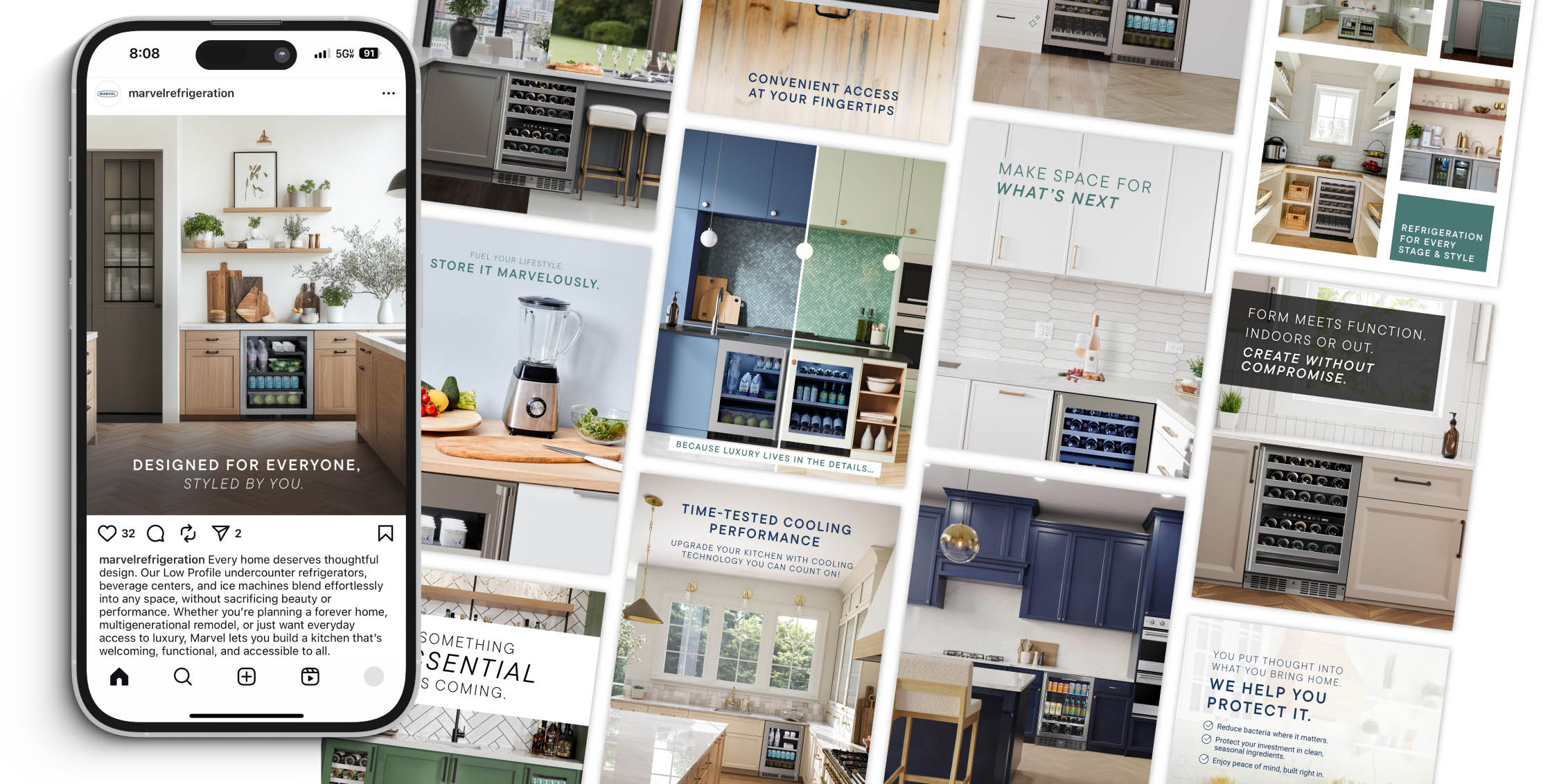 Social Media Posts Made For Marvel Refrigeration