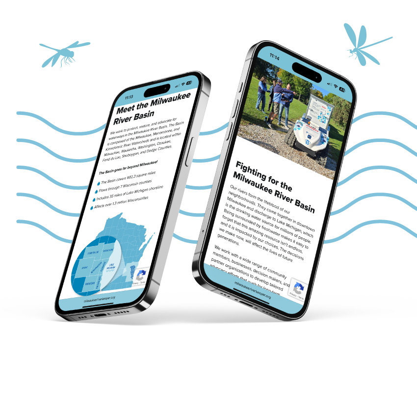 Milwaukee Riverkeeper Website On Mobile Phones Milwaukee Riverkeeper Website On Mobile Phones