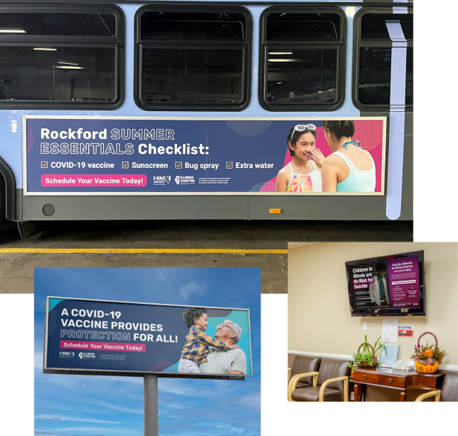Advertisements On A Bus, Billboard, And Office Waiting Room Tv Advertisements On A Bus, Billboard, And Office Waiting Room Tv
