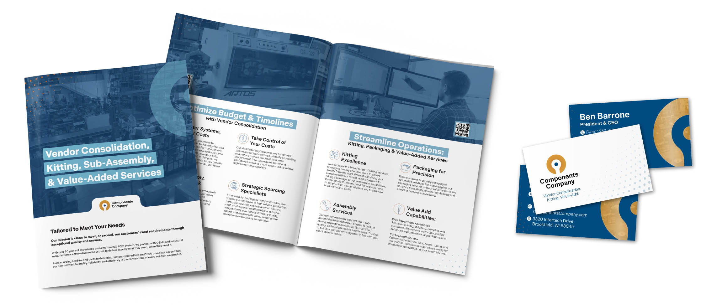 Components Company Print Materials With New Branding Components Company Print Materials With New Branding